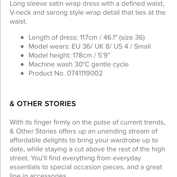 & Other Stories Paris Atelier Rust Orange Polka Dot Faux Wrap Dress 0 - Picture 7 of 13